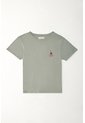Tennis Camiseta Básica Con Estampado De Cerezas Gris Para Mujer de Tennis