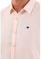 Camisa Rosada En Lino Para Hombre de Tennis