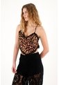 Camisa Crop Estampada Con Encaje Para Mujer de Tennis