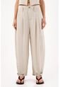 Tennis Pantalón Wide Leg Con Pinzas Frontales En Beige Para Mujer de Tennis