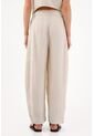Tennis Pantalón Wide Leg Con Pinzas Frontales En Beige Para Mujer de Tennis