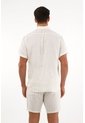 Tennis Camisa Manga Corta En 100% Lino Crudo Para Hombre de Tennis
