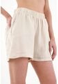 Bermuda En Lino Crudo Para Mujer de Tennis
