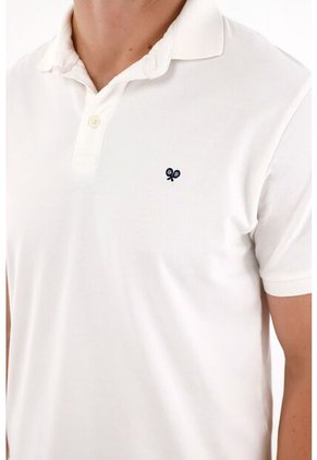 Tennis Polo En Tela Piqué Licra Crudo Para Hombre