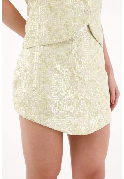 Tennis Falda Corta Con Lentejuelas Para Mujer