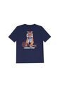 Camiseta Básica Azul Con Estampado Divertido Para Niño de Tennis