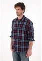 Tennis Camisa Tipo Leñadora Azul Para Hombre de Tennis