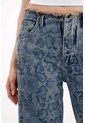 Tennis Jeans Horseshoe Con Estampado Animal En Denim Para Mujer de Tennis