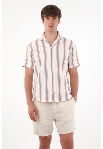 Tennis Camisa Con Diseño A Rayas Para Hombre Tennis