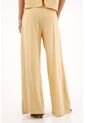 Tennis Pantalón Wide Leg De Tiro Alto Amarillo Para Mujer de Tennis