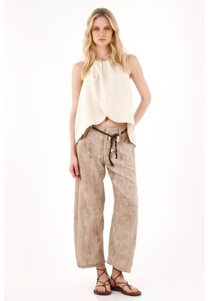 Tennis Pantalón Horseshoe Estampado Para Mujer