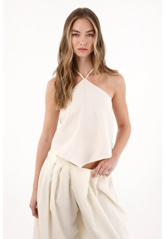 Tennis Camisa Con Amarre En Cuello Y Escote En Espalda Para Mujer Tennis