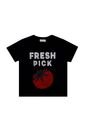 Tennis Camiseta Negra Con Estampado Para Mujer de Tennis