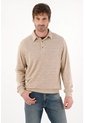 Tennis Buzo Con Cuello Polo Crudo Para Hombre de Tennis