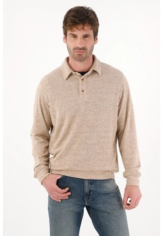 Tennis Buzo Con Cuello Polo Crudo Para Hombre Tennis