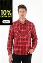 Tennis Camisa Tipo Leñadora Roja Para Hombre de Tennis