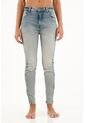 Tennis Jean Super Slim De Tiro Medio Azul Para Mujer de Tennis