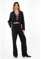 Tennis Chaqueta Con Sesgo En Ruedo Negra Para Mujer de Tennis