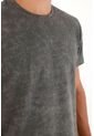 Tennis Camiseta Básica Con Efecto Desgastado Gris Para Hombre de Tennis