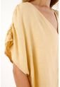 Tennis Camisa Con Escote En V Y Tiras En Espalda Amarilla Para Mujer de Tennis