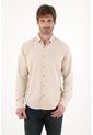 Tennis Camisa Manga Larga Con Detalle Bordado Café Para Hombre de Tennis