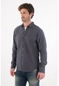 Tennis Camisa Clásica Manga Larga Azul Para Hombre de Tennis