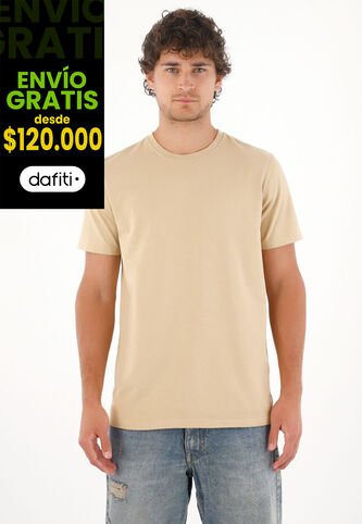 Tennis Camiseta En 100% Algodón Café Para Hombre Tennis