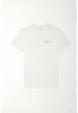 Tennis Camiseta Básica Estampada Blanca Para Hombre Tennis