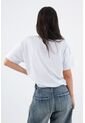 Tennis Camiseta Para Mujer De Algodón Blanca De Fit Relajado Con Escote En V de Tennis