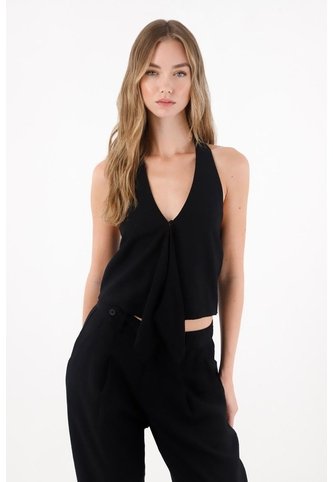 Tennis Chaleco Con Caída Asimétrica Con Acabado Natural Para Mujer Tennis