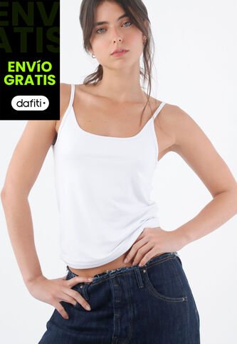 Tennis Camiseta De Tiras Blanca Para Mujer Tennis