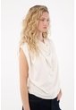 Tennis Camiseta Con Drappeado Crudo Para Mujer de Tennis