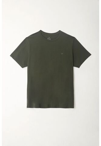 Camiseta Manga Corta Verde Para Hombre Tennis