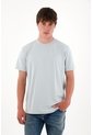 Camiseta Básica Con Mini Print Azul Para Hombre de Tennis