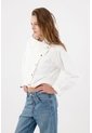 Tennis Chaqueta Con Textura En Relieve En Algodón Blanco Para Mujer de Tennis