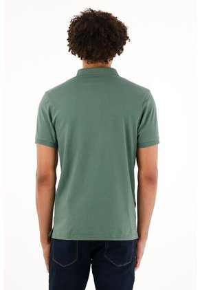 Polo Licrada Verde Para Hombre