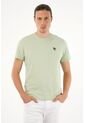 Tennis Camiseta Verde Estampada En Espalda Para Hombre de Tennis