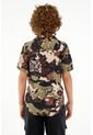 Camisa Camuflada Manga Corta Para Niño de Tennis