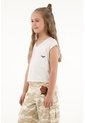 Camiseta Blanca Con Estampado En Espalda Para Niña de Tennis