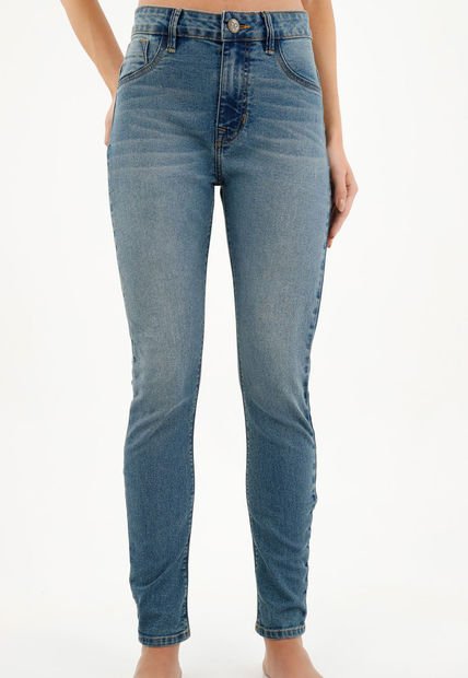 Jean Super Slim  Azul Para Mujer