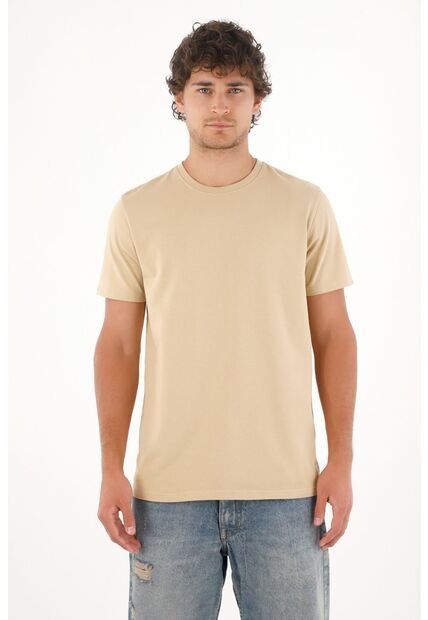 Tennis Camiseta En 100% Algodón Café Para Hombre