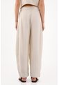 Tennis Pantalón Wide Leg Con Pinzas Frontales En Beige Para Mujer de Tennis