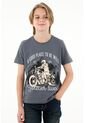 Camiseta Gris Estampada Para Niño de Tennis