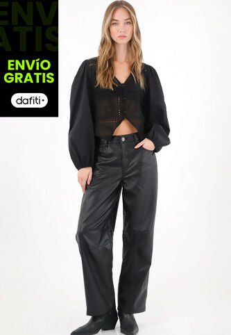 Tennis Camisa Con Leve Transparencia Negra Para Mujer Tennis