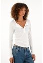 Tennis Camiseta Manga Larga Crudo Para Mujer de Tennis