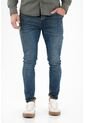 Tennis Jean Super Skinny Con Manualidad Láser Azul Para Hombre de Tennis