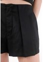 Tennis Short Tiro Alto Con Tablas Negro Para Mujer de Tennis
