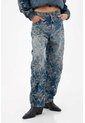 Tennis Jean Relax Fit Con Estampado Floral En Denim Para Mujer de Tennis