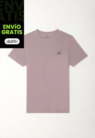 Tennis Camiseta Estampada En Espalda Gris Para Hombre Tennis
