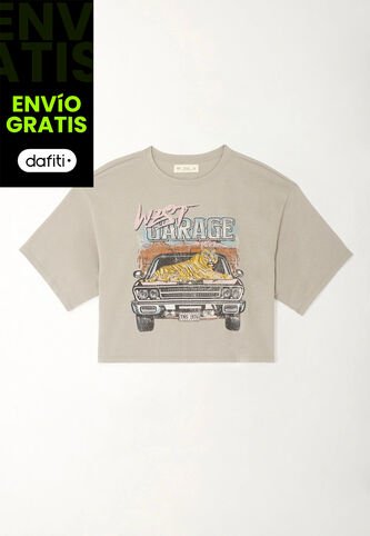 Tennis Camiseta Básica Manga Corta Gris Para Mujer Tennis